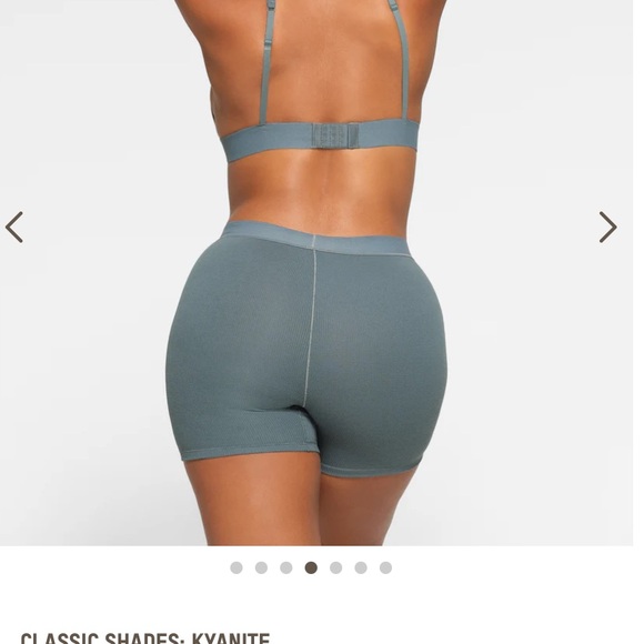 NWOT Skims kyanite cotton rib boxer shorts - Picture 8 of 9